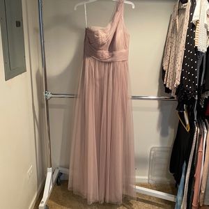Wtoo bridesmaid dress, never worn with tags. Size 12, color Latte, Style #00858